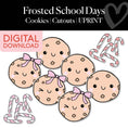 Load image into Gallery viewer, Printable Christmas Cookies Cutouts | Frosted School Days
