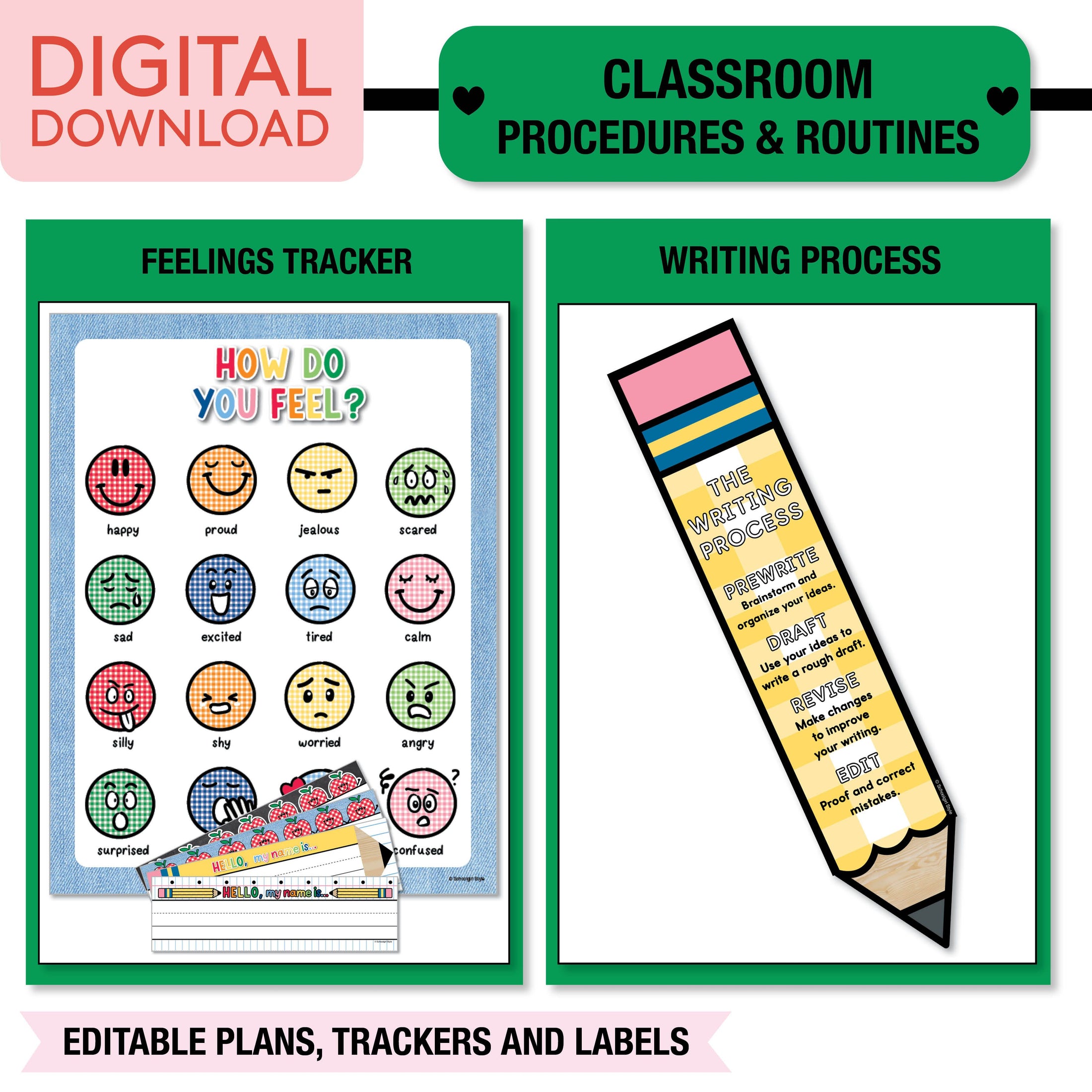 Printable Ultimate Classroom Management and Organization Bundle | 90s Teacher