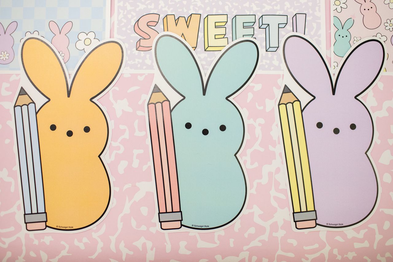 Printable Spring Bunny Cutouts | Marshmallow Meadow