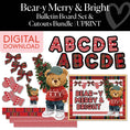 Load image into Gallery viewer, Printable Bear-y Merry and Bright Bulletin Board Set and Cutouts Bundle
