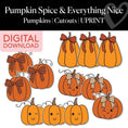 Load image into Gallery viewer, Pumpkins | Printable Thanksgiving Cutouts | Pumpkin Spice and Everything Nice

