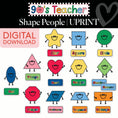 Load image into Gallery viewer, Printable Retro Shape People | 90s Teacher
