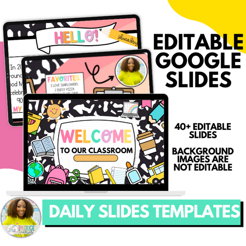 Back to School Meet the Teacher Open House Slide Templates - Editable!