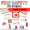 Fire Safety 2D Shape Math Center | October | Kindergarten, 1st Grade Math Center