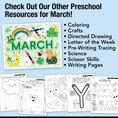 Load image into Gallery viewer, Printable Preschool March Daily Math
