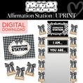 Load image into Gallery viewer, Printable Classic Black and White Affirmation Station | Simply Sweet
