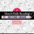 Load image into Gallery viewer, Printable Second Grade March Daily Reading
