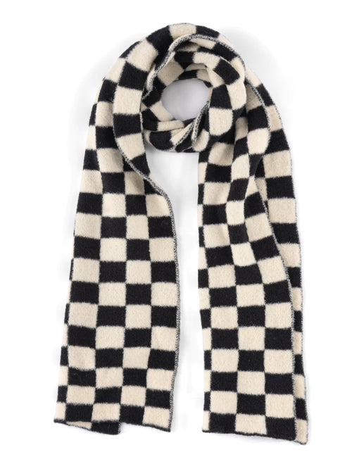 "The Oliver" Winter Black Checkerboard Scarf by UPRINT