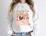 Self Love Club Sweatshirt with Hearts | Teacher Sweatshirt
