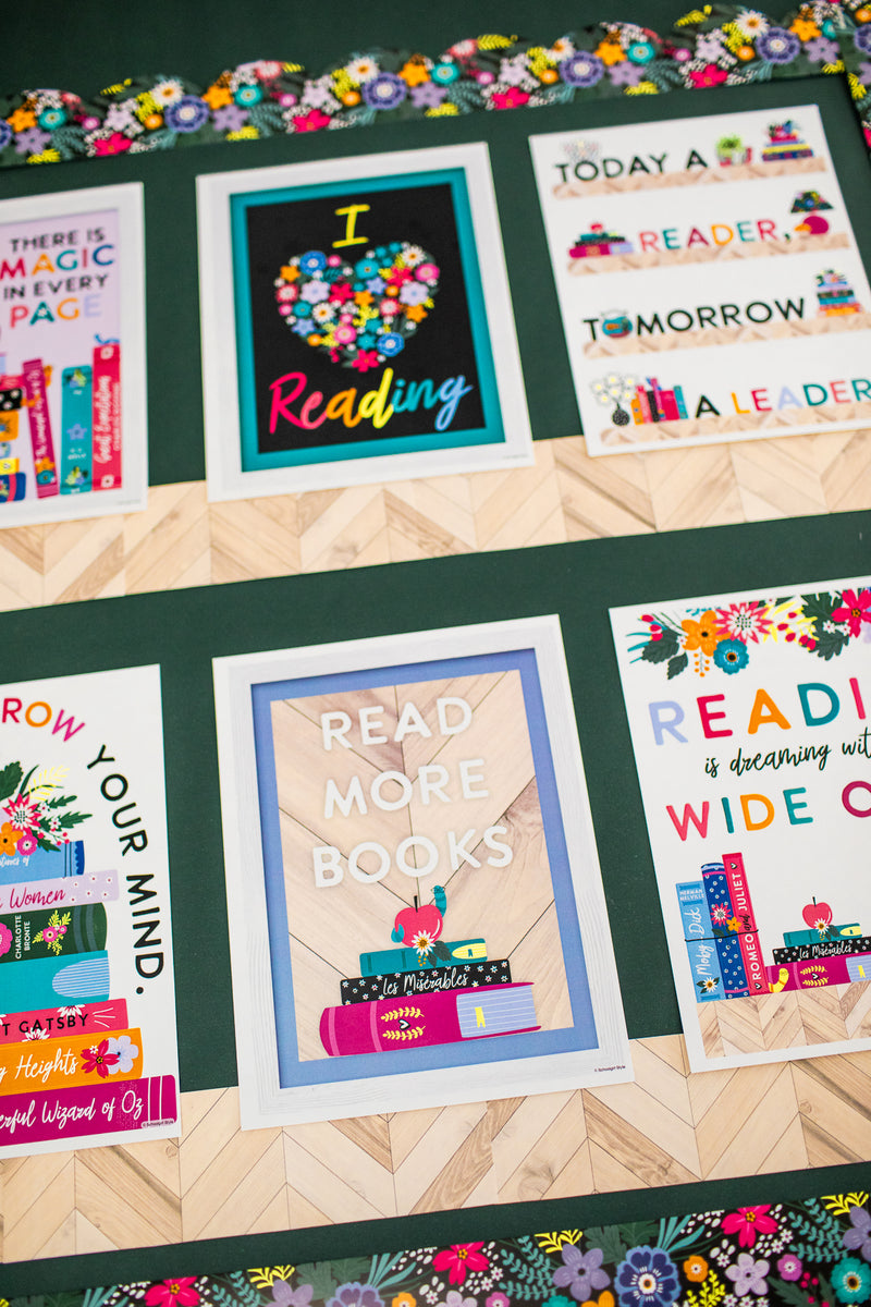 Reading Mini Posters Set | Reading Month Classroom Decor | UPRINT | Sc ...