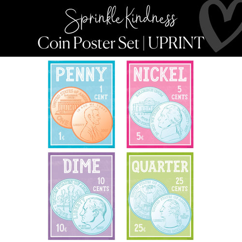 Printable Classroom Coin Posters Classroom Decor Sprinkle Kindness by UPRINT 