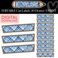 Load image into Gallery viewer, Printable Cozy Editable 10 Drawer Cart Labels | School in Stars Hollow

