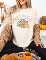 "Stuffed" Thanksgiving t-shirt | pastel