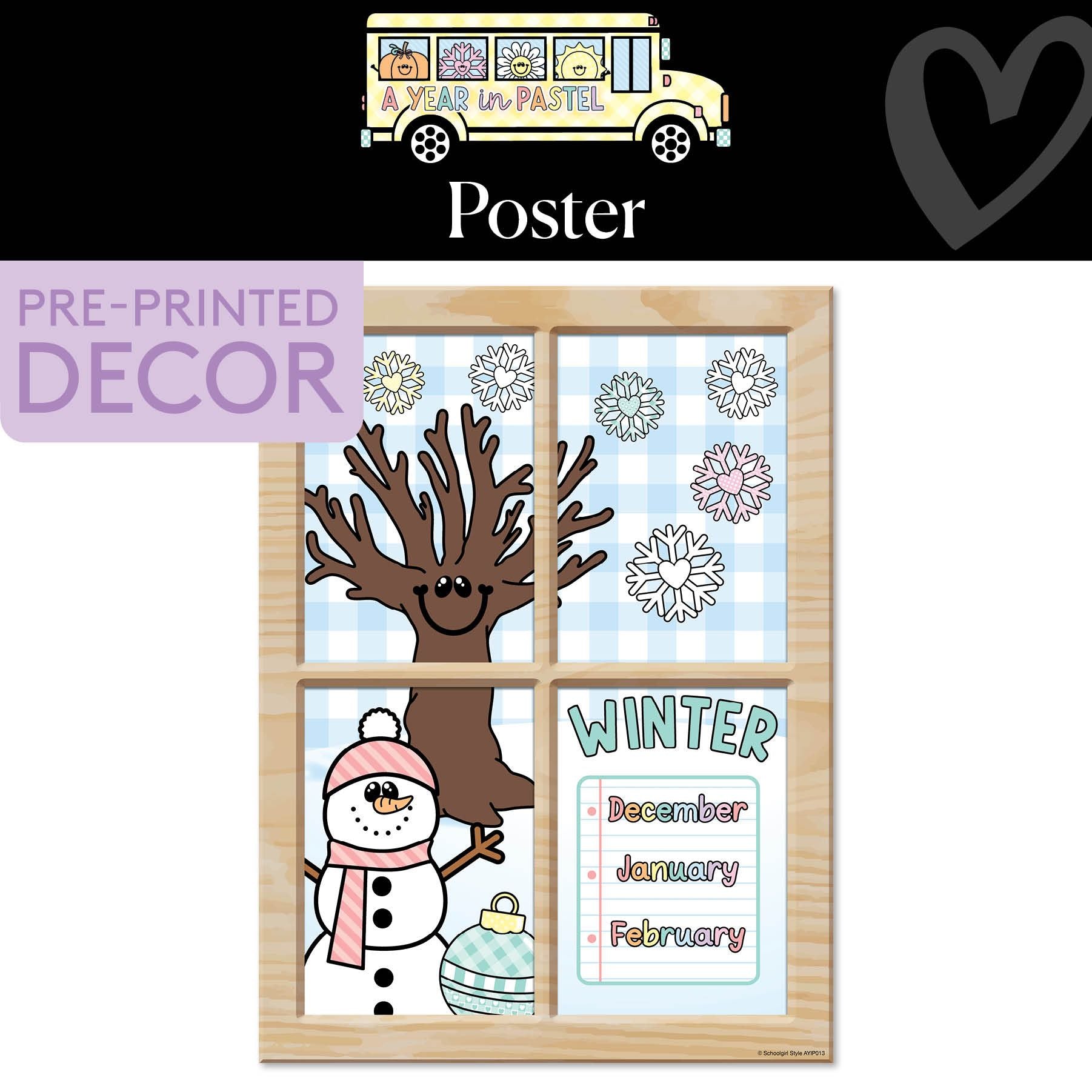Winter Poster | A Year In Pastel