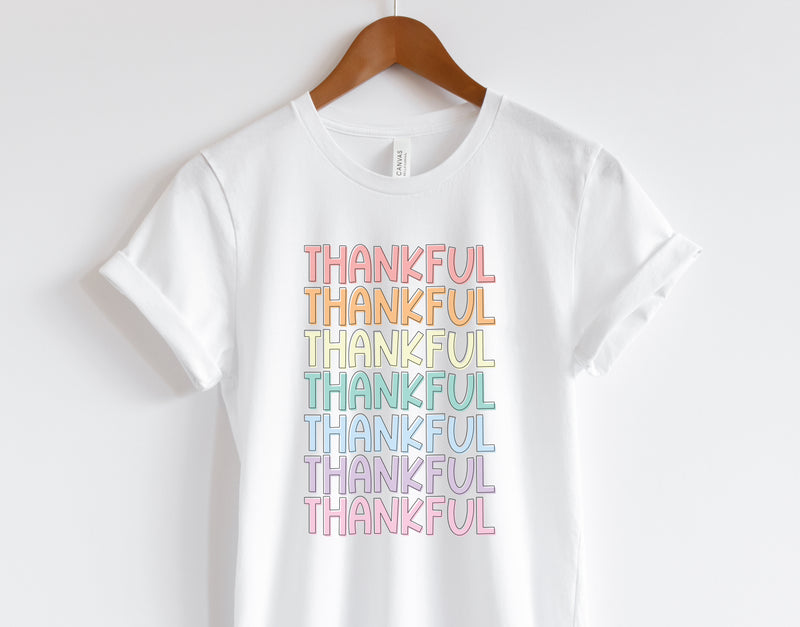 Thankful Thanksgiving teacher t-shirt