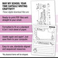 Load image into Gallery viewer, Printable May My School Year Time Capsule Writing Craftivity
