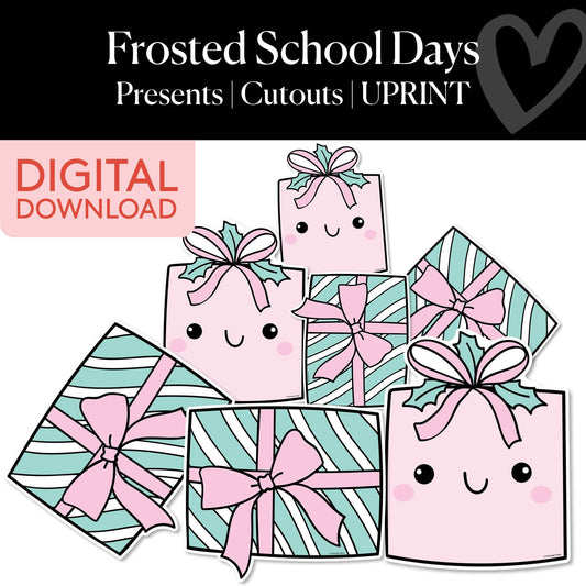 Printable Christmas Presents Cutouts | Frosted School Days