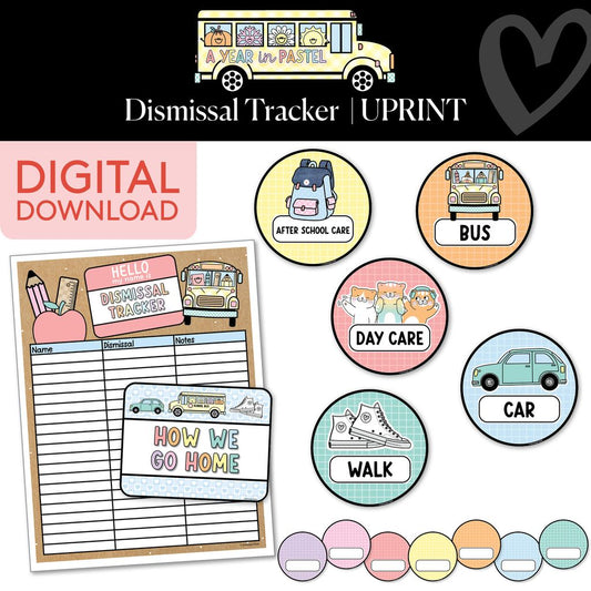 Printable Dismissal Tracker | A Year In Pastel