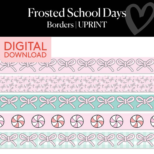 Printable Christmas Borders | Frosted School Days
