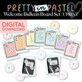 Load image into Gallery viewer, Printable Pastel Welcome Bulletin Board Set | Pretty in Pastel
