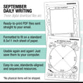 Load image into Gallery viewer, First Grade September Daily Writing Worksheets
