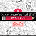 Load image into Gallery viewer, Printable Preschool October Letter of the Week
