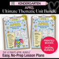 Load image into Gallery viewer, Ultimate Kindergarten April Thematic Unit Bundle

