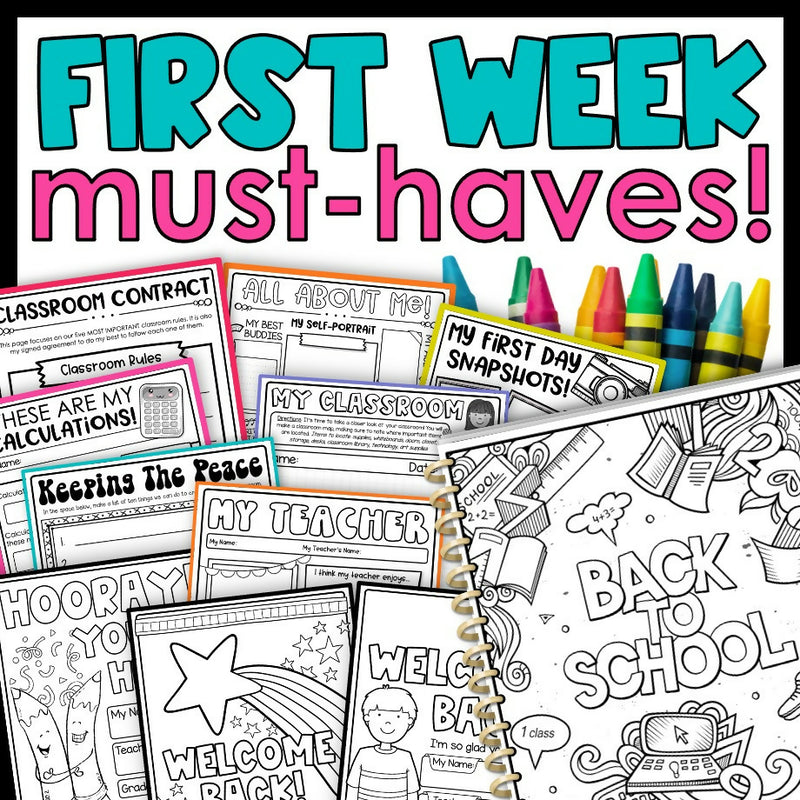 Back to School Activities & Worksheets | First Week of School