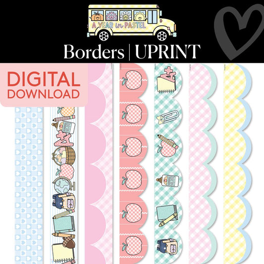 Printable Border Bundle 3 | A Year In Pastel