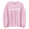 Teacher Sweatshirt | Heart on the Sleeve | black or pink