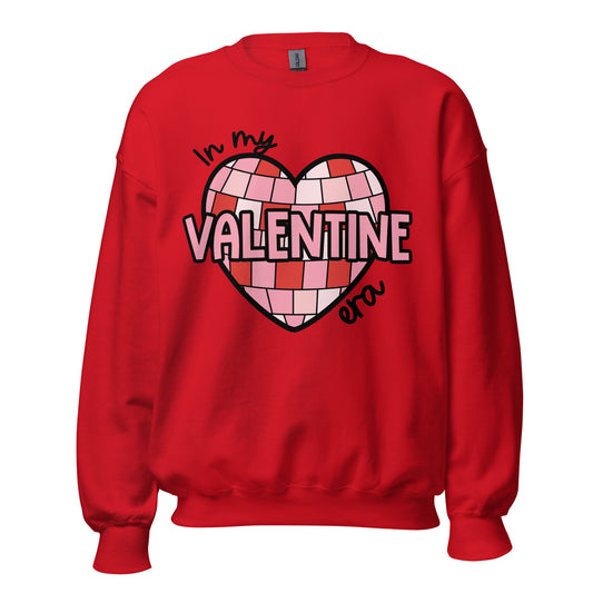In My Valentine Day Era Valentine's Day teacher sweatshirt | red, pink and white