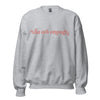 'You are enough' with positive message on back | Affirmation sweatshirt | grey, white and sand