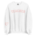 Teacher Sweatshirt | Heart on the Sleeve | white | Schoolgirl Style