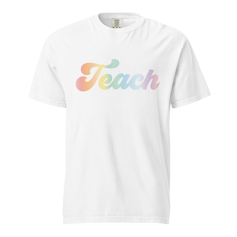 Pastel TEACH t-shirt | Kindness is Blooming