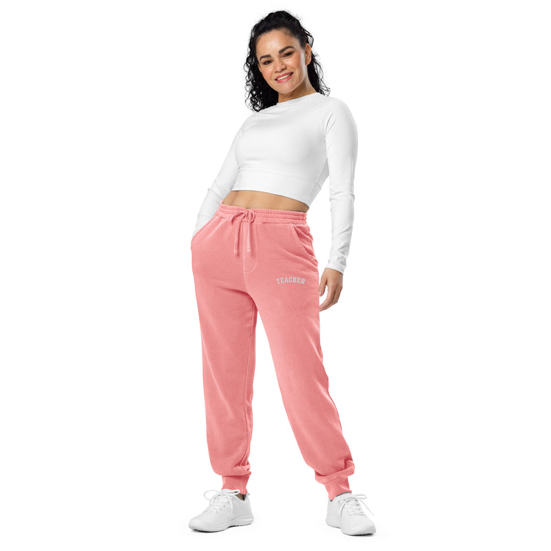 Teacher embroidered sweatpants