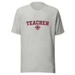 School Colors 'Teacher' T-Shirt in Maroon Glitter | School Spirit