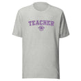 Load image into Gallery viewer, School Colors 'Teacher' T-Shirt in Purple Glitter | School Spirit
