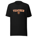 School Colors 'Teacher' T-Shirt in Orange Glitter | School Spirit
