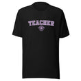 Load image into Gallery viewer, School Colors 'Teacher' T-Shirt in Purple Glitter | School Spirit
