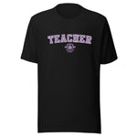 School Colors 'Teacher' T-Shirt in Purple Glitter | School Spirit