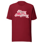 Merry Everything T-Shirt | In black, white, red or pink | Holiday Shirt