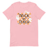 Fall Teacher T-Shirt | Trick or Teach | Teacher Halloween Shirt | pink or black