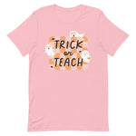 Fall Teacher T-Shirt | Trick or Teach | Teacher Halloween Shirt | pink or black