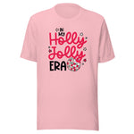 In My Holly Jolly Era | Holiday Teacher Shirt | In mint, pink and white