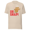 Oh Snap! Gingerbread Teacher T-shirt | White, Tan, Black | Schoolgirl Style
