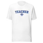 School Colors 'Teacher' T-Shirt in Royal Blue Glitter | School Spirit