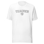 School Colors 'Teacher' T-Shirt in Silver Glitter | School Spirit
