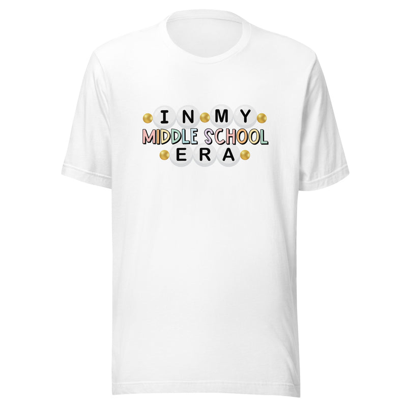 In my Middle School era | grade level t-shirt | 3 colors