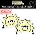 Load image into Gallery viewer, Printable Sun Topper Cutouts | A Year In Pastel
