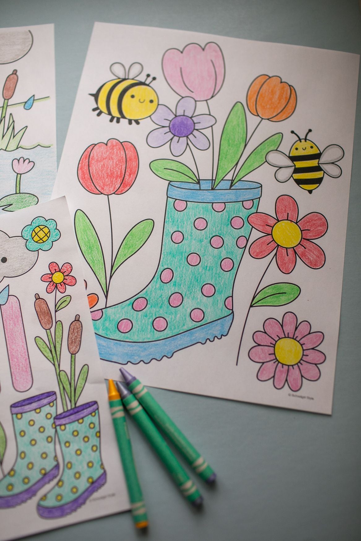 Free Printable April Coloring Pages 